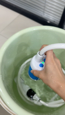 AquaJet outdoor rinse demo